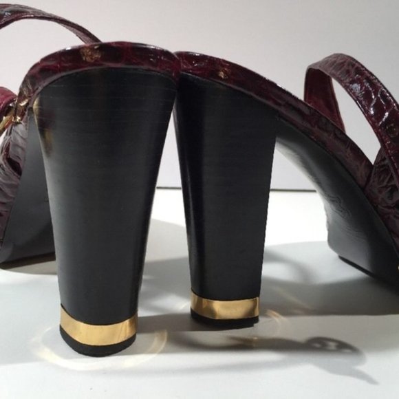 Tory Burch GG Embossed Leather sling back open toe - Picture 2 of 7